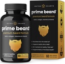 NutraChamps Prime Beard Vitamins | Manly, Thick, Fast & Healthy Facial Hair for Men | Beard Vitamins with Biotin, Collagen & Saw Palmetto | Beard Pills for All Hair & Beard Types