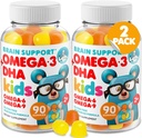 DR. MORITZ Omega 3 Kids Gummies (180 Count), Vegan Omega3 Gummies for Kids with No Fish Oil, Vitamins for Brain & Heart Health, Gluten-Free Omega 3 6 9