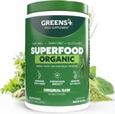 Greens+ Organic RAW Superfood Powder, Super Blend Immune Support, Morning Kick, Energy Boost, Nutrition Vibrant Health, Dietary Supplement, Vegan Soy/Dairy/Gluten Free(8.46oz)