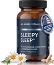 Mt. Angel Vitamins - Sleepy Sleep - Natural Sleep Aid for Adults with Melatonin and Plant Extracts - Non-Habitual Sleep Supplement - 60 Capsules