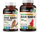 BIO KRAUTER Pine Bark 100 Capsules & Dan Shen 100 Capsules