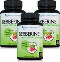 DOCTOR RECOMMENDED SUPPLEMENTS Berberine with Ceylon Cinnamon - 1200mg Berberine & 100mg Organic Ceylon Cinnamon - 120 Veggie Capsules, (Pack of 3)
