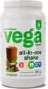 Vega Organic All-in-One Vegan Protein Powder, Chocolate Mint - Superfood Ingredients, Vitamins for Immunity Support, Keto Friendly, Pea Protein for Women & Men, 1.6 lbs (Packaging May Vary)