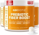 GOBIOTIX Fiber Supplement Powder with Prebiotics for Digestive Health and GLP-1 Support, Soluble Fiber for Gut Health & Debloat, Keto, Vegan, Gluten & Sugar Free, 35 Servings (3 Pack)