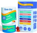 First Day Kids Multivitamin Gummies Age 4+, Strawberry & Orange - Kids Vitamins Multivitamin Gummy A C D3 K2 B1 B2 B6 B12 Folate, Immunity & Brain Function, Vegan - 30 Day Supply, Packaging May Vary