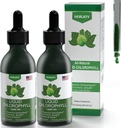 Chlorophyll Liquid Drops - 100% Natural Energy Booster and Immune Support - Internal Deodorant and Detox - Altitude Sickness Relief - Fast Absorption, Vegan & Non-GMO - 120 Servings (Pack of 2)