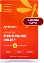 Amberen Menopause Supplement for Women, 180 Capsules, Clinically Proven, Helps Support Hormone Balance, Helps Relieve 12 Menopause Symptoms: Hot Flashes, Night Sweats, Mood Swings and More