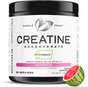 Muscle Feast Creapure Creatine Monohydrate Powder, Vegan Keto Friendly Gluten-Free Easy to Mix, Muscle Recovery Supplement, Creatine for Muscle Growth, Flavored Creatine, Natural Watermelon, 300g
