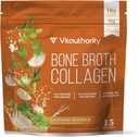 Vitauthority Bone Broth Collagen Delicious Chicken Noodle Flavored - Packed with 16g of Protein & Types I, II, III - Nourishes Skin, Hair, Nails, Joints, & Gut - Beef BoneBroth