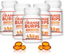 Orange Burps | D-Limonene Supplement - Acid Reducer (Antacid for Acid Reflux), Heartburn Relief, GERD Relief, and Indigestion Relief | Orange Peel Extract for Health and Wellness (1,000 mg, Pack of 5)
