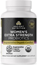 Ancient Nutrition Regenerative Organic Certified Probiotics for Women, Probiotics Women’s Extra Strength, Healthy Digestion and Immune System Function Support, 25 Billion CFUs* Per Serving, 60 Count