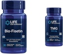 Life Extension Bio-Fisetin Fisetin Galactomannans Fenugreek Seed Cellular Health Cognitive Health Longevity Gluten-Free Vegetarian Non-GMO 30 Capsules and TMG 500mg 60 Liquid Vegetarian Capsules
