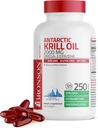 Bronson Antarctic Krill Oil 2000 mg with Omega-3s EPA, DHA, Astaxanthin and Phospholipids, 250 Softgels (125 Servings)