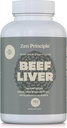 Zen Principle Ultra-Pure Desiccated Beef Liver, Grass-Fed & Grass-Finished on The Natural Pastures of New Zealand. No Hormones or GMO. 180 Capsules.