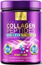 Collagen Peptides Powder 20G with Hyaluronic Acid & Biotin, Unflavored Grass Fed Hydrolyzed Powder Type I & III - Supports Hair, Nail, Skin, Bone & Joint - Best Collagen Supplements - 28 Servings