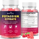 Potassium Citrate Gummies for Adults, Sugar-Free Potassium 1000mg Support Leg Cramps & Electrolyte Balance High Potency 60 Count