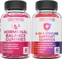 Atlantis Nutrition 60 Hormonal Balance for Women Gummies + 8-in-1 Immune Support 60 Gummies