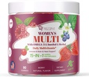 Multivitamin for Women, Womens Multivitamin Gummy w/Omega-3, Inositol, Folate, Biotin, Vitamins A, C, D3, E, B12 for Heart, Brain, Hair, Energy & Immune, Sugar-Free Gummies, Berry Flavor, 90 Cts