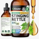 BIO KRAUTER Stinging Nettle Tincture - Nettle Root Extract Liquid - Urinary Support Supplement - Urtica Dioica Natural Extract - Vegan, Sugar & Alcohol Free Drops 4 Fl.Oz.