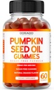 Pumpkin Seed Oil Gummies 4000mg Sugar Free Gummy Supplement with Pumpkin Seed Extract for Adults - Delicious Orange Flavor, Non GMO - Gluten Free, Vegan Supplement & USA Made (60 Capsules)