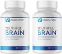 Youthful Brain 2 Bottle Bundle - Memory & Brain Health Support Supplement - Brain Booster Clarity with Bacopa Monnieri, Ginkgo Biloba, B12-60-Day Supply (120 Count)