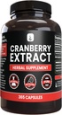 PURE ORIGINAL INGREDIENTS Cranberry Extract (365 Capsules) No Magnesium Or Rice Fillers, Always Pure, Lab Verified