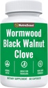 Wormwood, Black Walnut & Clove Complex | Whole Body Detox Cleanse | Lab Tested, USA Made, Non-GMO, Easy to Swallow | 60 Capsules